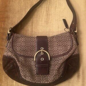 Coach Y2K Soho Coach Cloth/Suede Hobo Bag